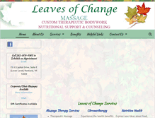 Tablet Screenshot of leaves-of-change.com
